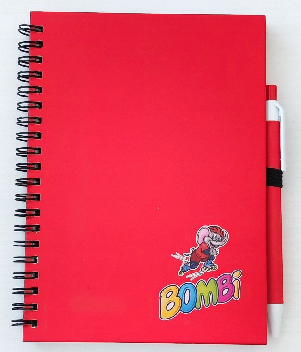 Bombi spirálfüzet – piros